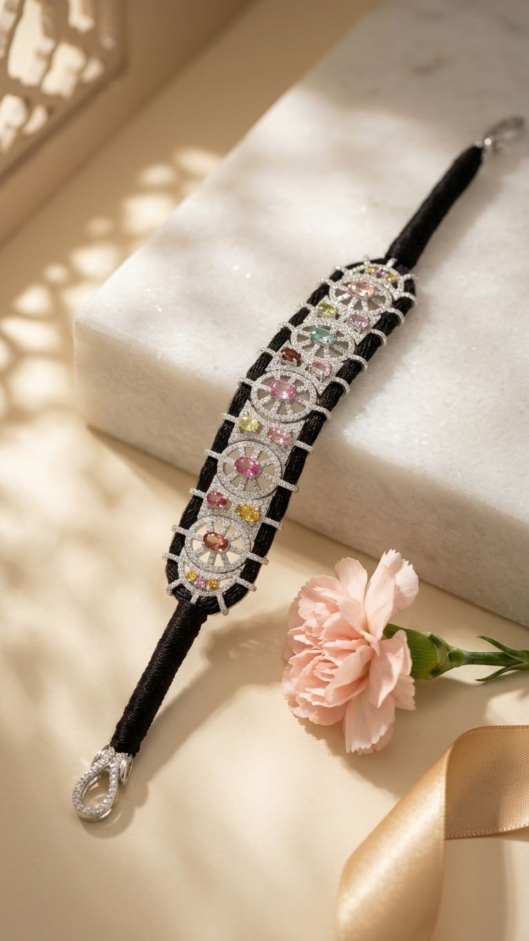 Tourmaline Bracelet view 4 — Bracelets in 92.5 Sterling Silver