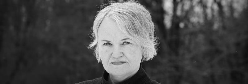 Sorthvitt bilde av Eva Fretheim