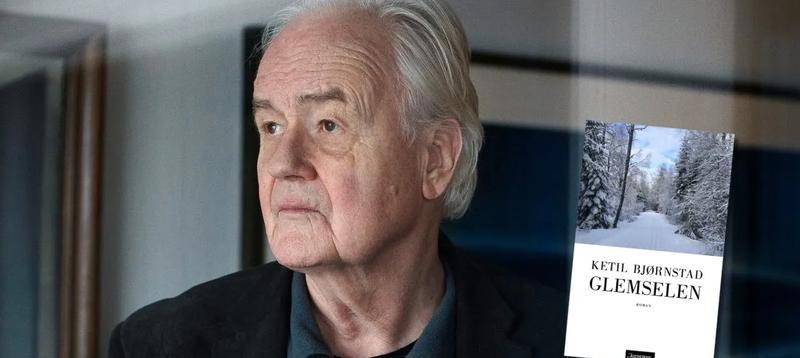 Fotografi av Ketil Bjørnstad og boken Glemselen