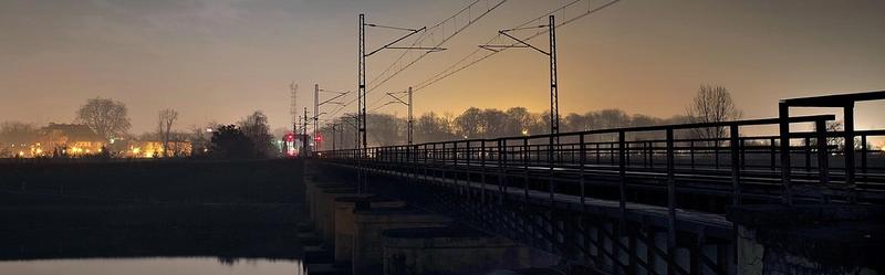 Bilde av togsport om natten