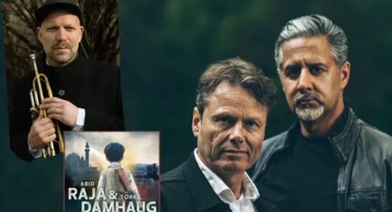 Bilde av Abid Raja, Mathias Eick og Torkil Damhaug