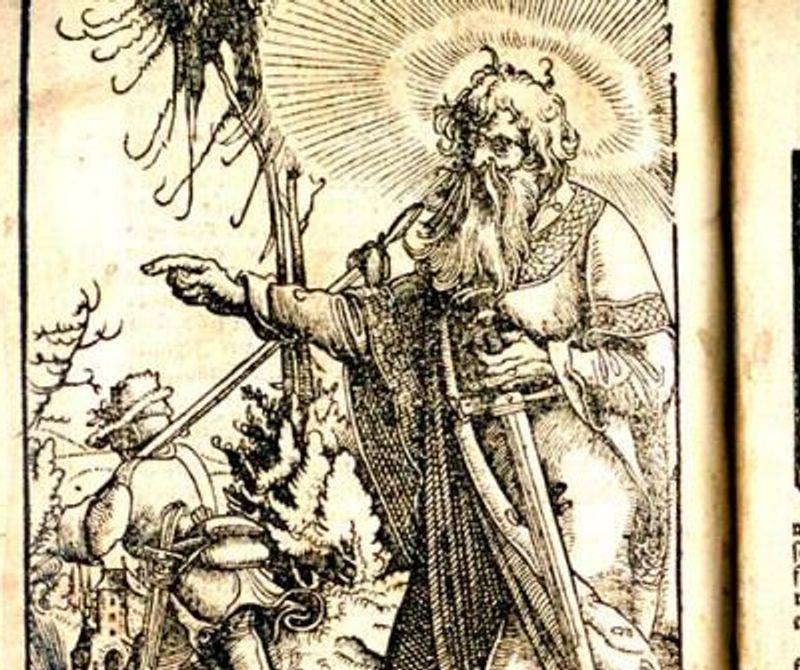 Bilde fra en svært gammel bibel