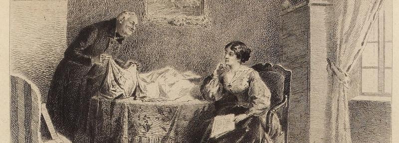 Illustrasjon av Albert Fourié fra en 1885-utgave av "Madame Bovary"