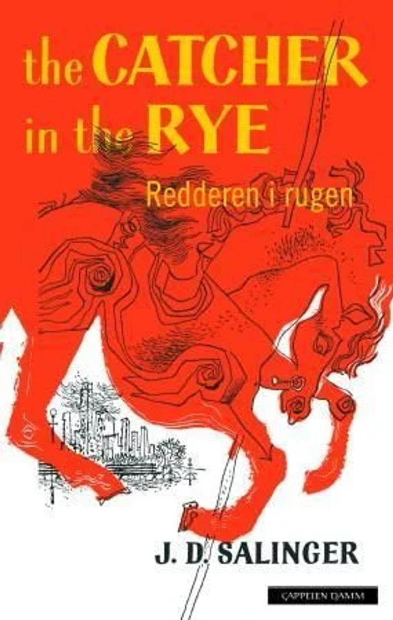 Omslaget til The Catcher in the Rye rød illustrasjon