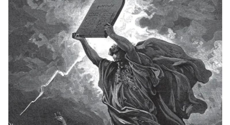 En rasende Gud fra omslaget til «Dorés Bibel