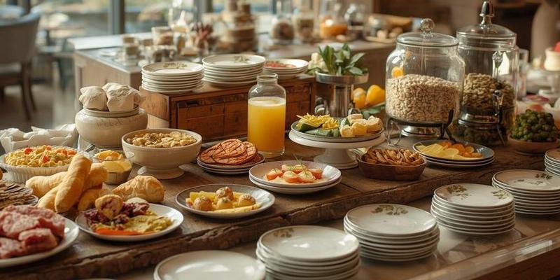 Duurzaam servies en presentatie bij ontbijtbuffetten