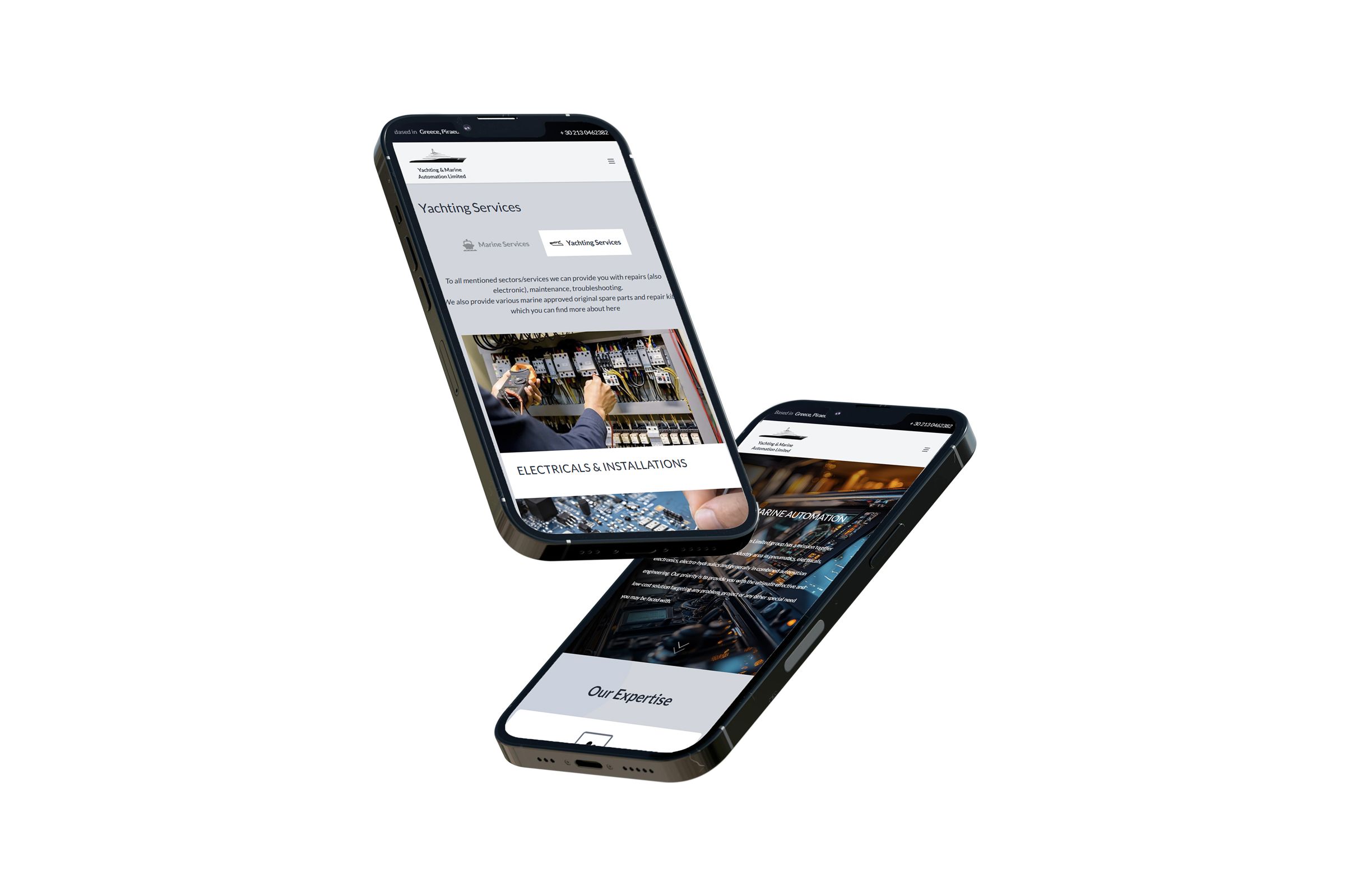 yachting automation mockup