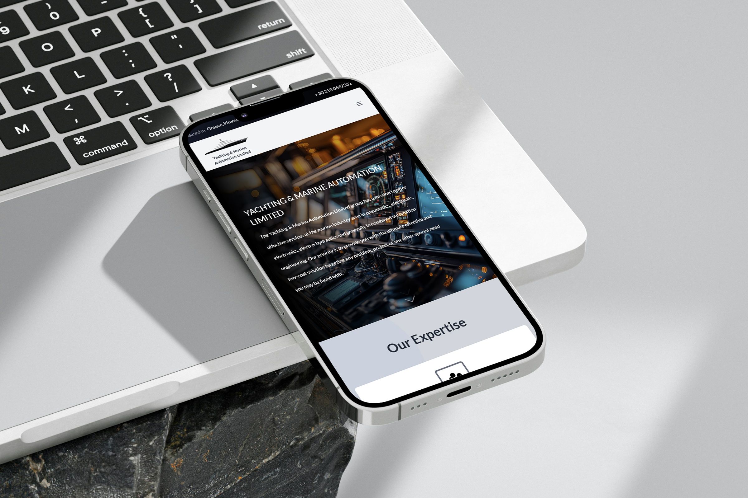 yachting automation mockup