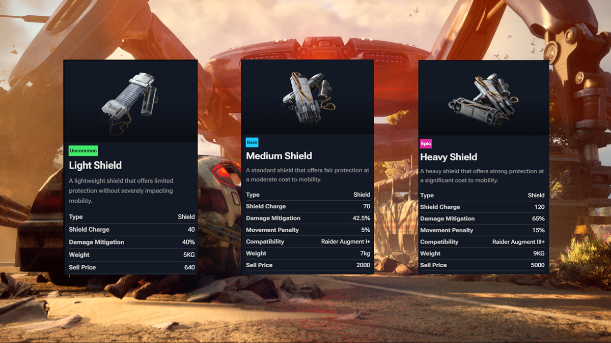 щити в грі Арк Райдерс