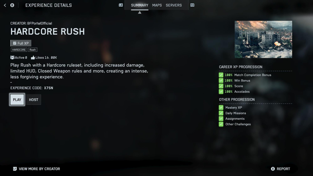 Сервери “BattlefieldOfficial” та BFPortalOfficial