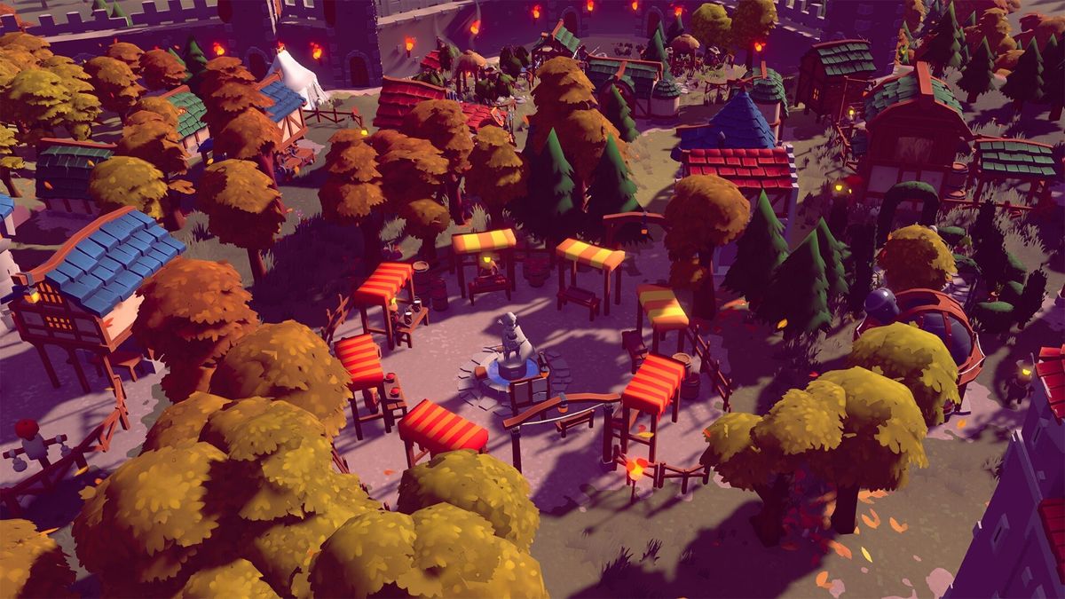 приклад побудованого містечка в грі Becastled