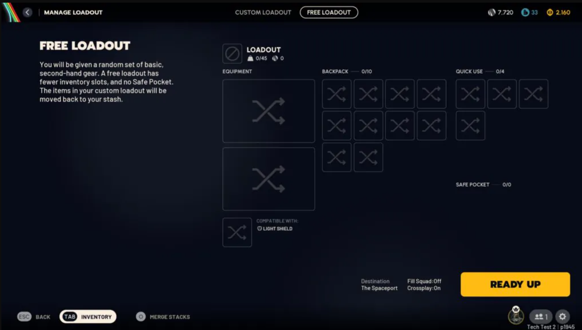 Free Loadout, безкоштовний лодаут