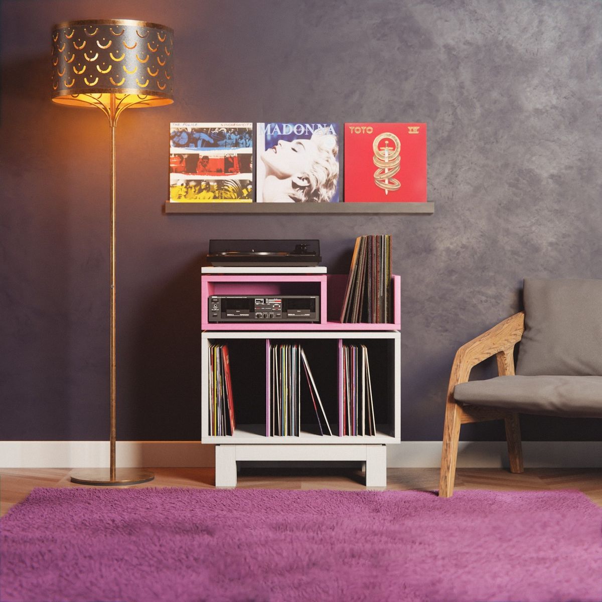 тумба під вінілові платівки таТумба