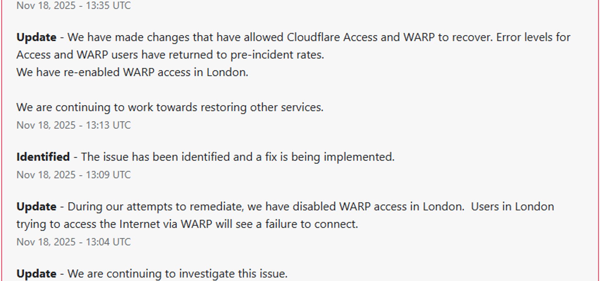 Масштабний збій у роботі Cloudflare