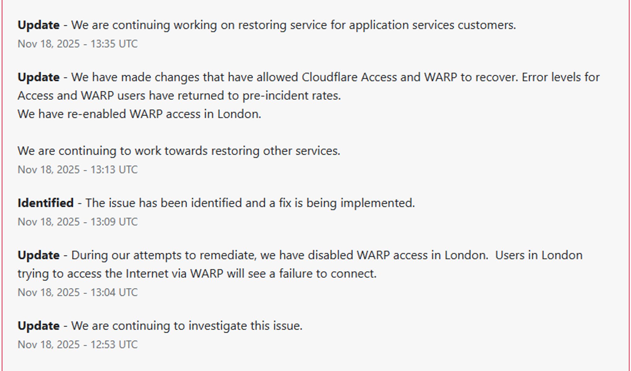 Масштабний збій у роботі Cloudflare