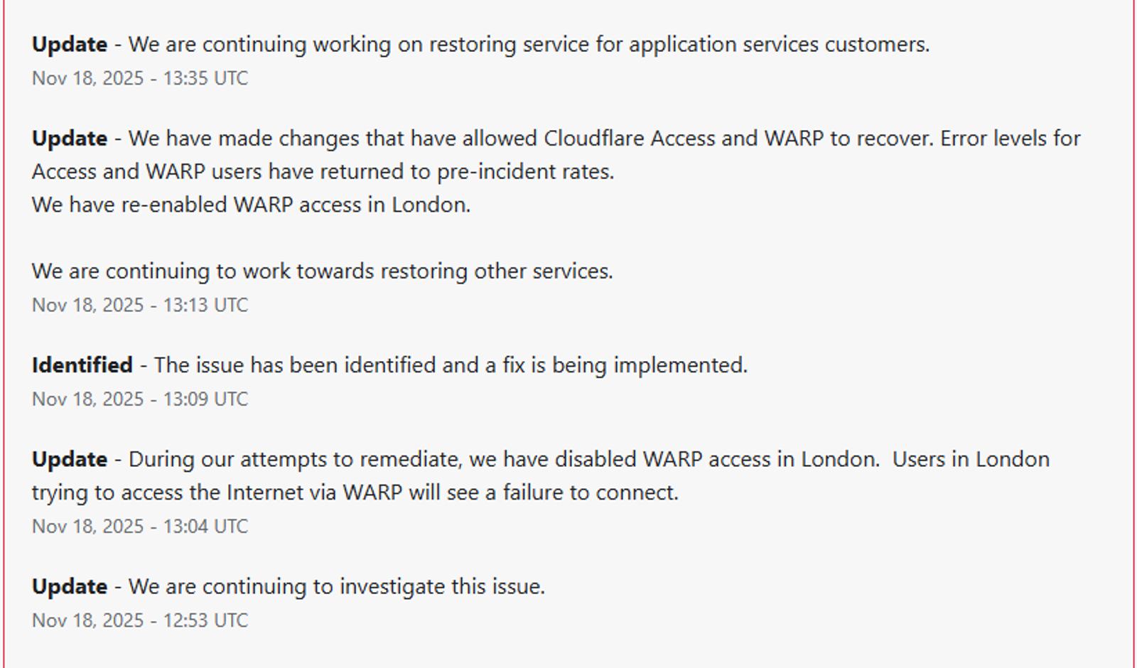 Масштабний збій у роботі Cloudflare