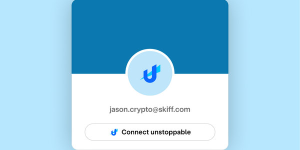 Skiff partners with unstoppable login page