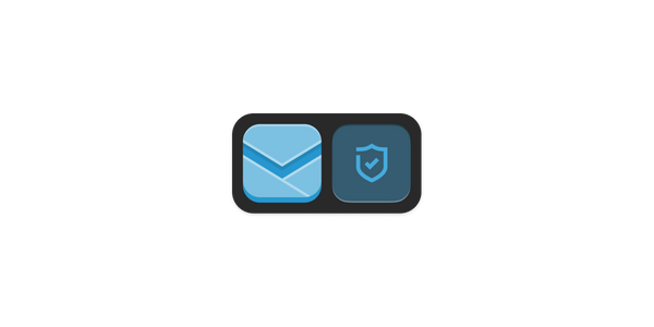 Skiff Mail and lock security badge.