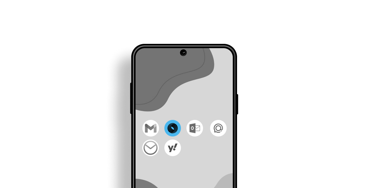 Android lock screen with email apps.