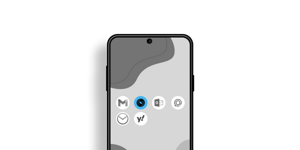 Android lock screen with email apps.