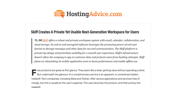 HostingAdvice cover image.