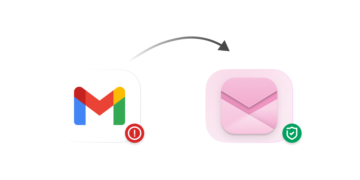 Migrating from an old account to a new private, secure email.
