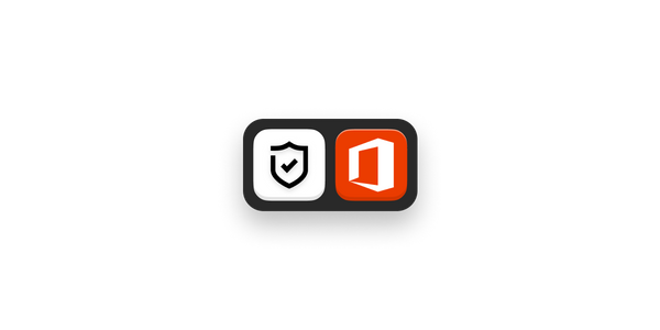Outlook logo and secure badge.
