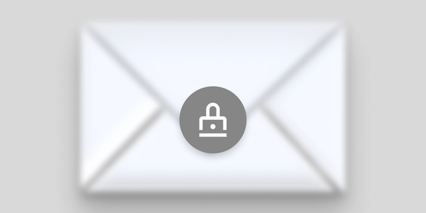 Secret email with a lock sysmbol.