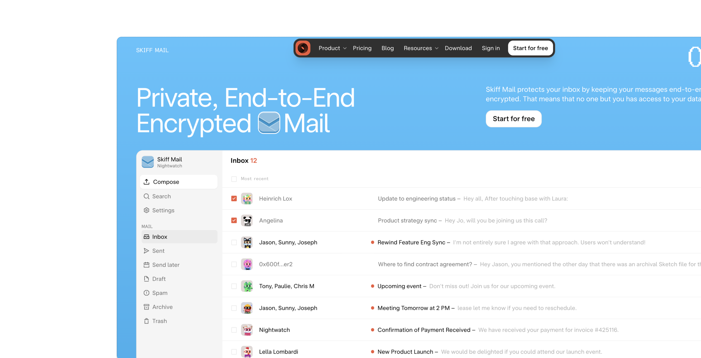 Fastmail vs. Gmail, Gmail-Alternative