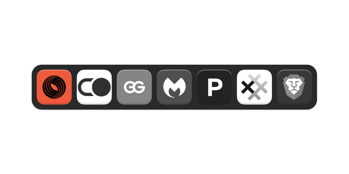 Privacy tools logos.