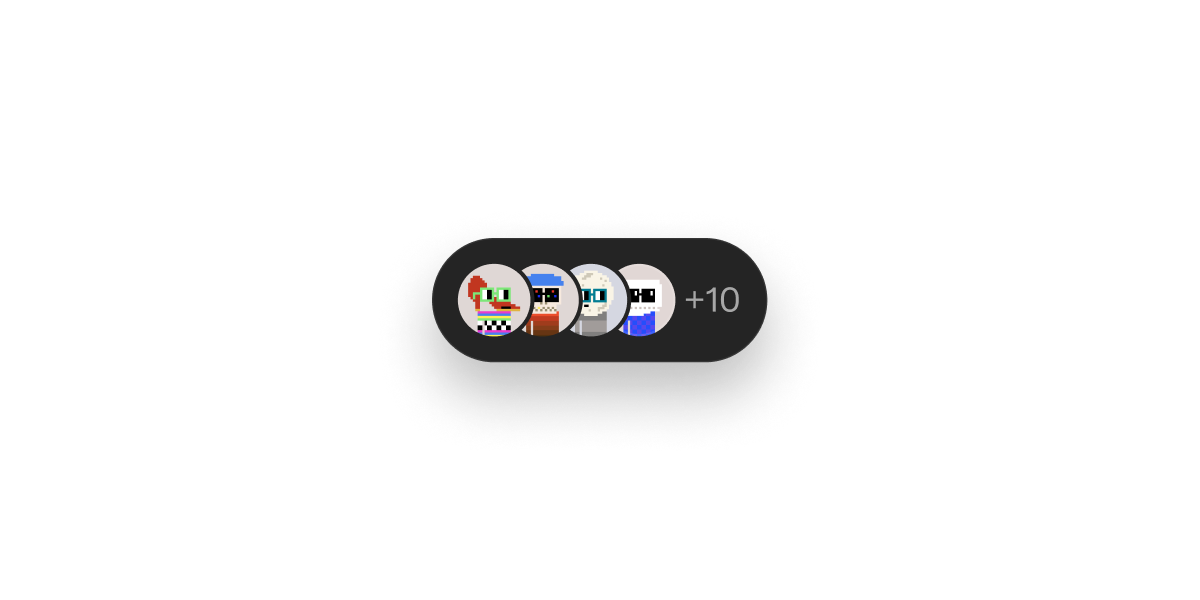 Shared users indicated by profile pictures.