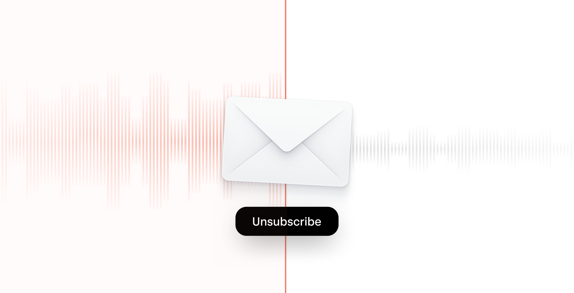 Email unsubscribe graphic image.