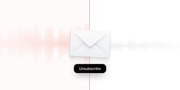 Email unsubscribe graphic image.