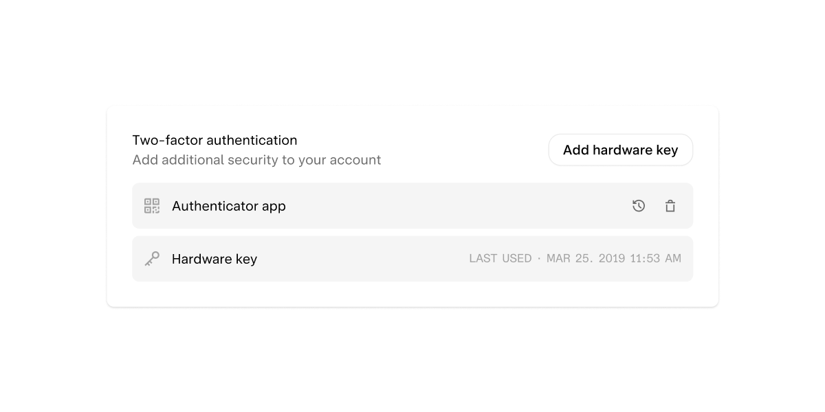 Multiple MFA options for account.