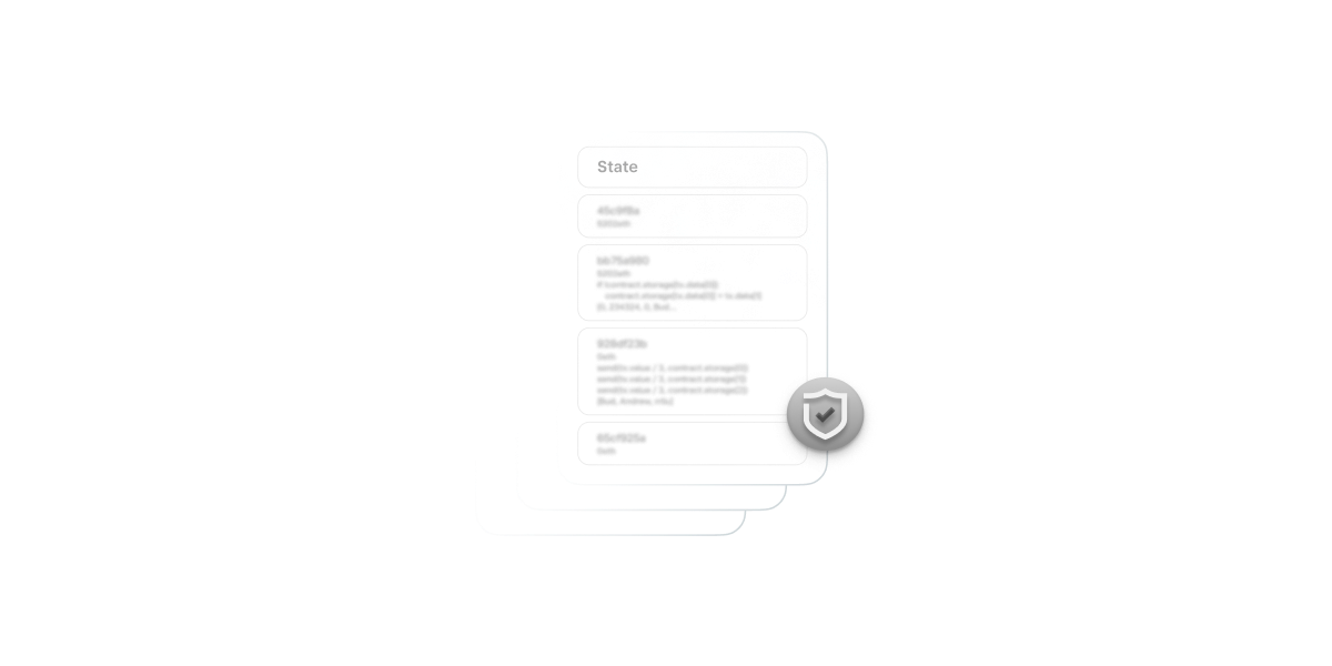 Blurred documents with a grey lock badge in the bottom right corner.