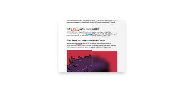 Image of text with real time collaboration on a document with half blurred.