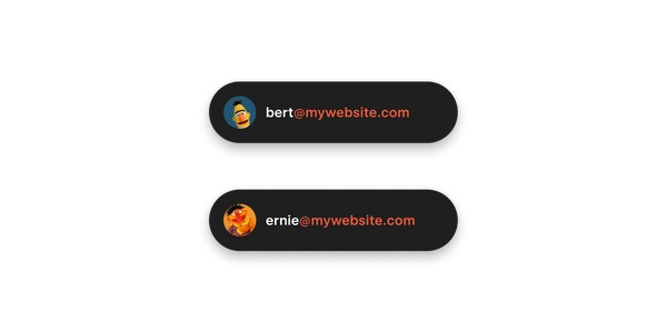 Multiple users with custom domain email aliases.