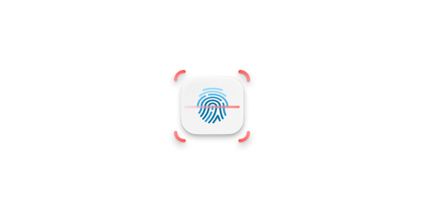 Fingerprint being scanned.