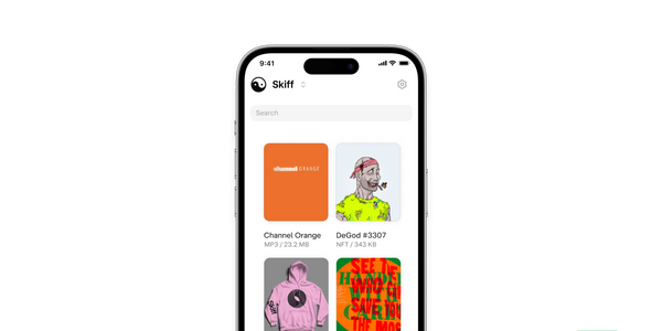 Drive iOS app, including large file previews and organization selector.