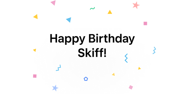 Happy birthday graphic.