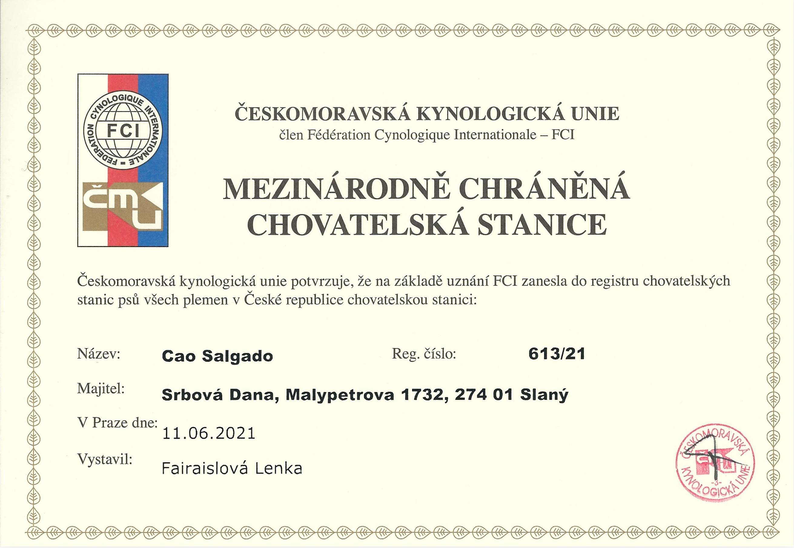 Našim hlavním cílem je chov zdravých a povahově vyrovnaných jedinců tohoto výjimečného plemene. Klademe důraz na důkladný výběr chovných jedinců, jejich zdravotní testování a správnou socializaci štěňat.