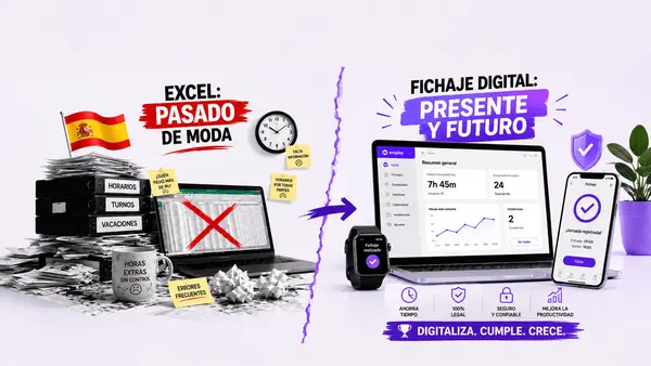Excel vs. control horario digital ¿hora de cambio?