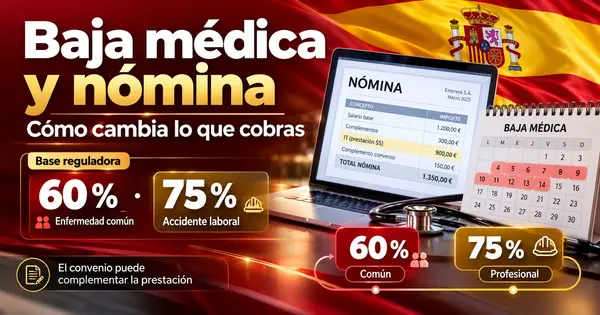 Baja médica y nómina