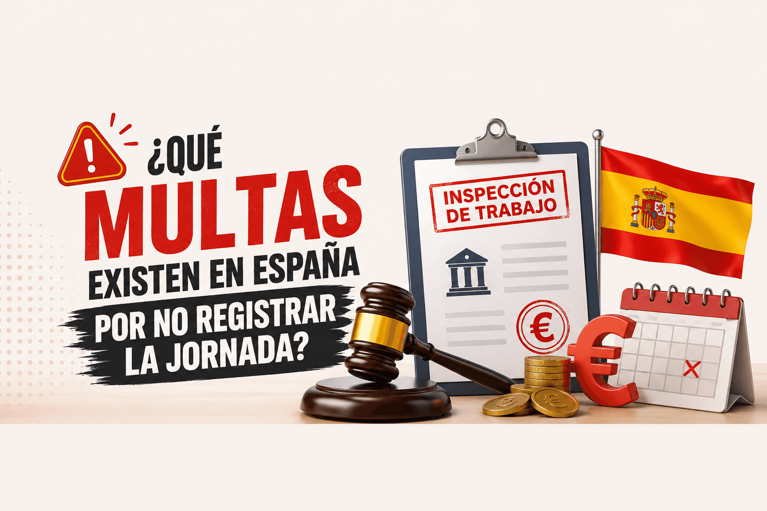 ¿Qué multas hay en España por no fichar?