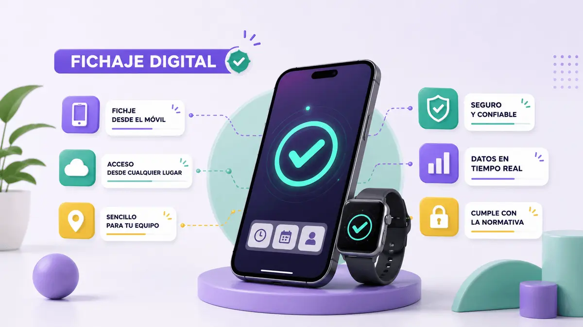 ¿Cómo funciona el Fichaje Digital desde el móvil?
