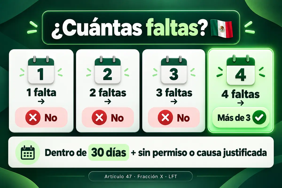 Ilustración sobre Qué es una falta injustificada