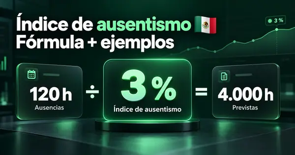 Índice de ausentismo: Fórmula + ejemplos — artículo de Employ