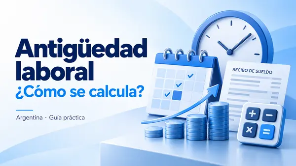 Antigüedad laboral: calendario, reloj y recibo de sueldo para calcular los años de servicio