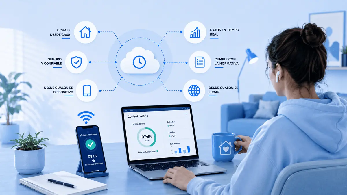 Teletrabajo: cómo fichar trabajando desde casa