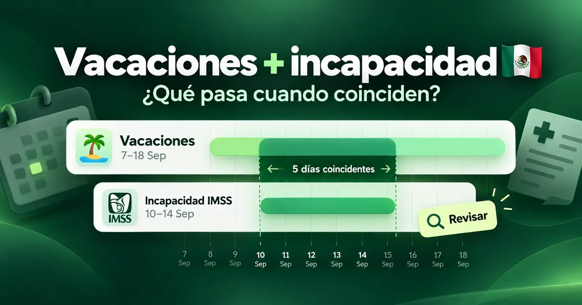 Vacaciones + incapacidad: ¿Qué pasa cuando coinciden? — artículo de Employ